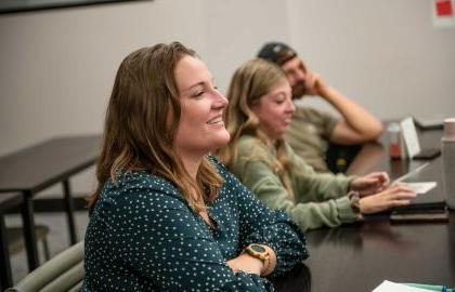 Adult students in classroom